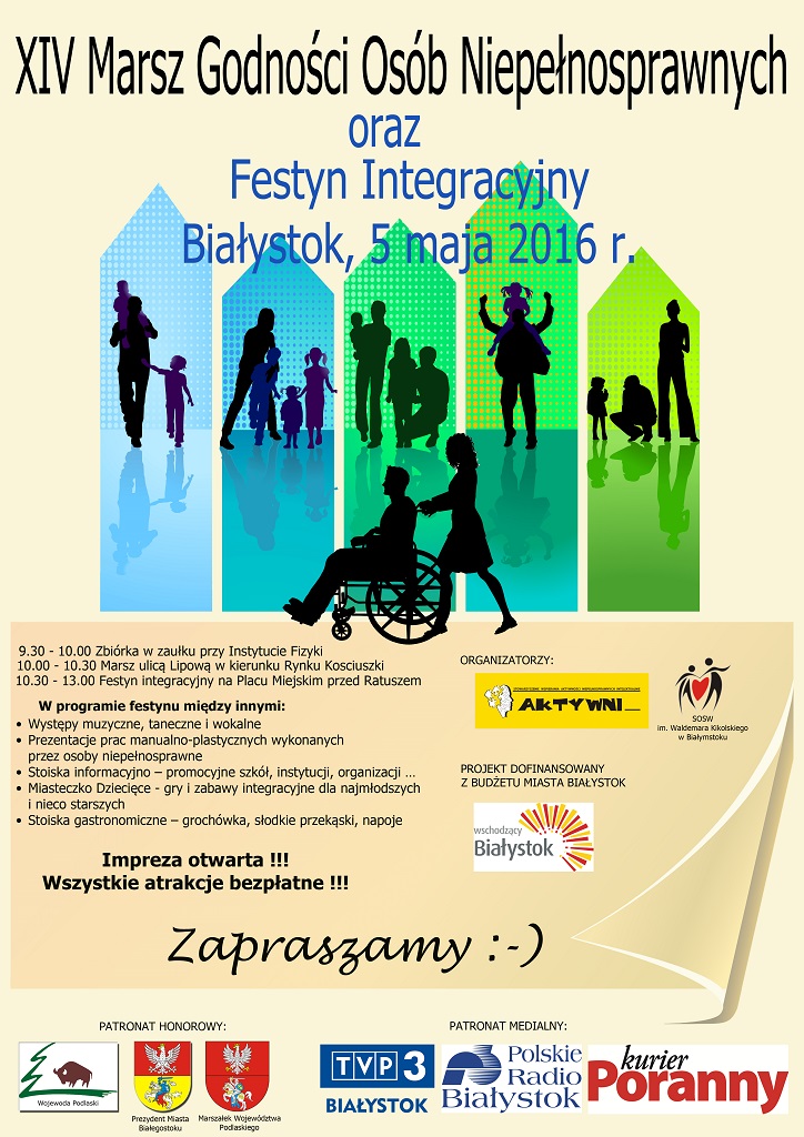 Plakat Marszu Godności Osób Niepełnosprawnych