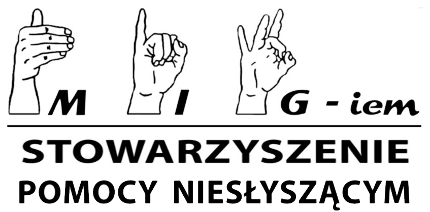 Logo Stowarzyszenia Pomocy Niesłyszącym MIG-iem