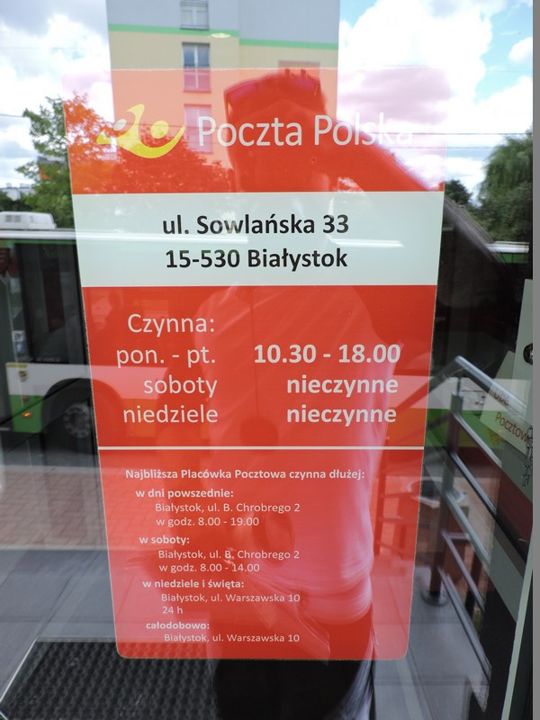 Poczta Polska UP Białystok 3 Filia
